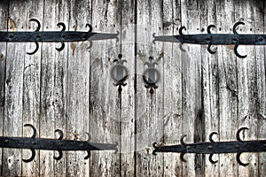 Old wooden gates