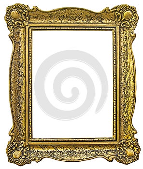 Old wooden gilded Frame photo