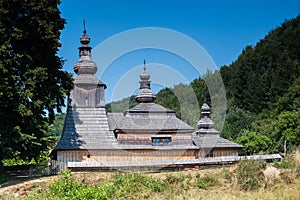 Mirola in Slovakia, old greek wooden church