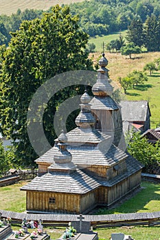 Mirola, Slovakia, old wooden church