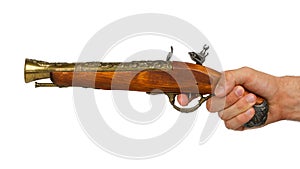 Old wooden gun