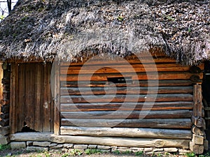 Old wooden house - barn at the farm