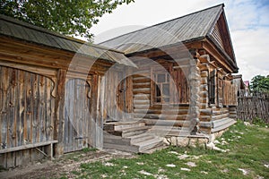 Old wooden house in the countryside.