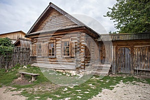 Old wooden house in the countryside.