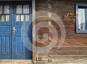 Old wooden house detail