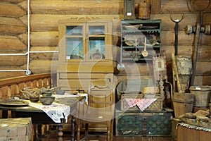 Old Wooden House Interior