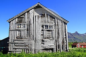 Old wooden house of Lofoten