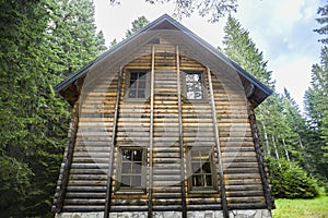 An old wooden house in Montenegro.