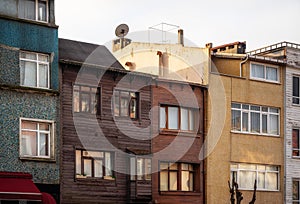 Old wooden house in old town of Istanbul, Turkey