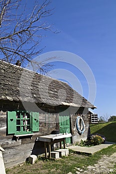 Old wooden house photo