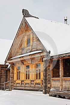 Old wooden house in Russia