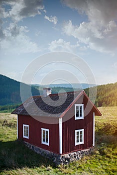 Old wooden house in Sweden