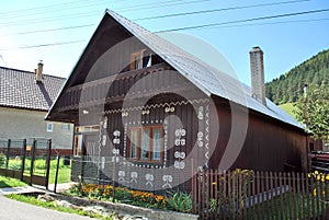 Old wooden house in village Cicmany