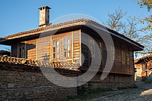 Old wooden house in Zheravna (Jeravna). The village is an architectural reserve of Bulgarian National Revival period (18th and