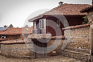Old wooden house in Zheravna Jeravna. The village is an architectural reserve of Bulgarian National Revival period 18th and