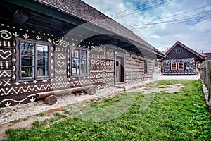 Old wooden houses in Cicmany