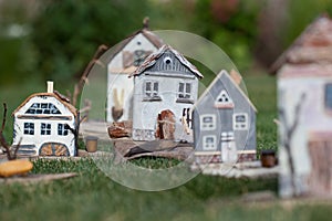 Old wooden houses model