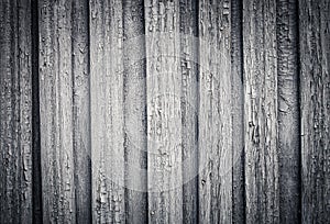 The old wooden houses painted wall. Closeup view. Toned