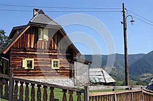 Old wooden hut