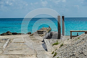 An Old Wooden Landing PIer