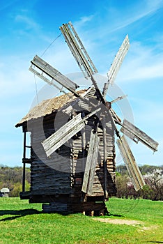 Old wooden mill