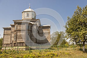 Pobirka near Uman old wooden orthodoxy church - Uk