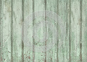 Old wooden painted light blue rustic background, paint peeling