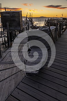 Old wooden palaphitic docks