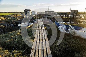 Old wooden palaphitic docks