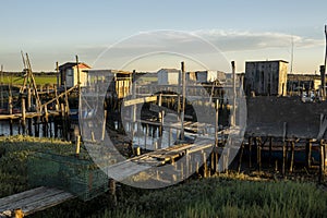 Old wooden palaphitic docks