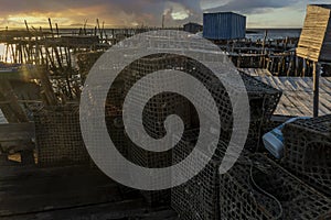 Old wooden palaphitic docks