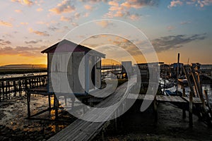 Old wooden palaphitic docks