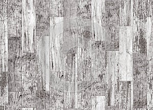 Old wooden parquet background. Seamless black and white pattern