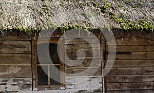 Old wooden part of the house