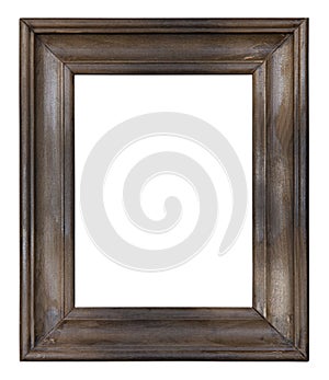 Old wooden picture frame