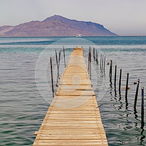 Old wooden pier