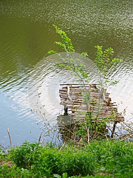 Old wooden pier