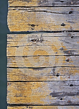 Old wooden pier detail, Rio