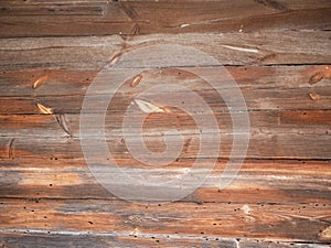 Old wooden planks background. Wooden table or floor