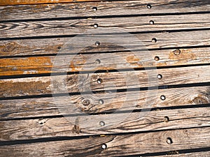 Old wooden planks gritty wood texture background photo
