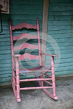 Old wooden rocking chair