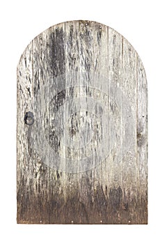 Old wooden rustic weathered oak door