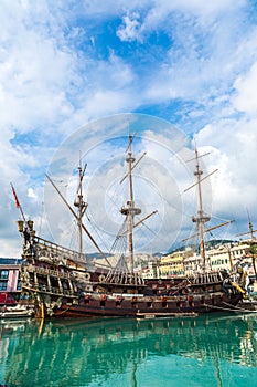 Viejo de madera barco en de juan 