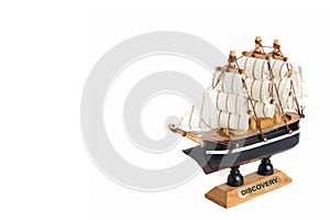 Old wooden ship model