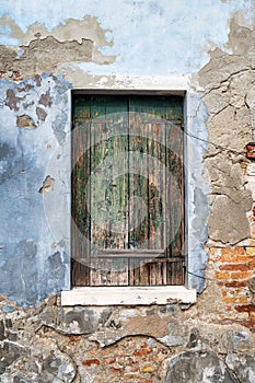 Old Wooden Shutter Window