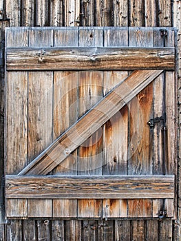 Old wooden shutters