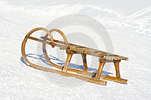 Old wooden sledge