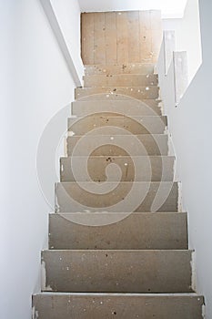 Old wooden staircase