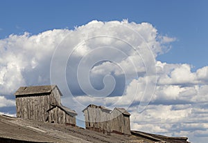 old wooden superstructure