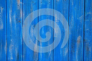 Old wooden texture background toned in trendy classic blue